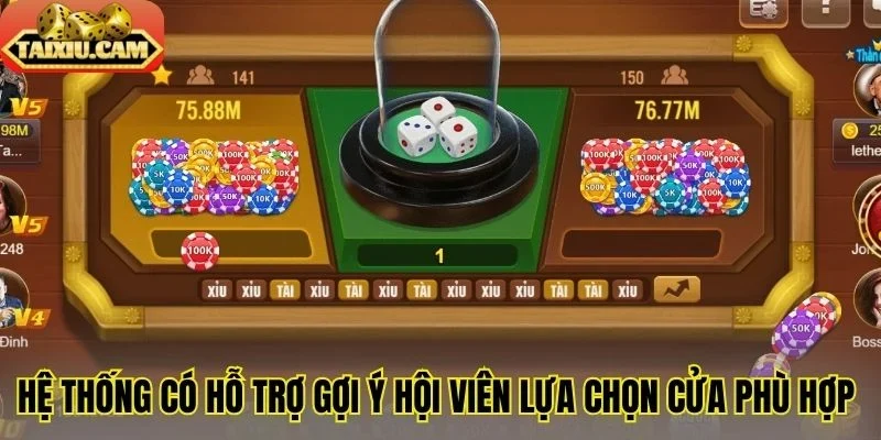 Hệ thống có hỗ trợ gợi ý hội viên lựa chọn cửa phù hợp