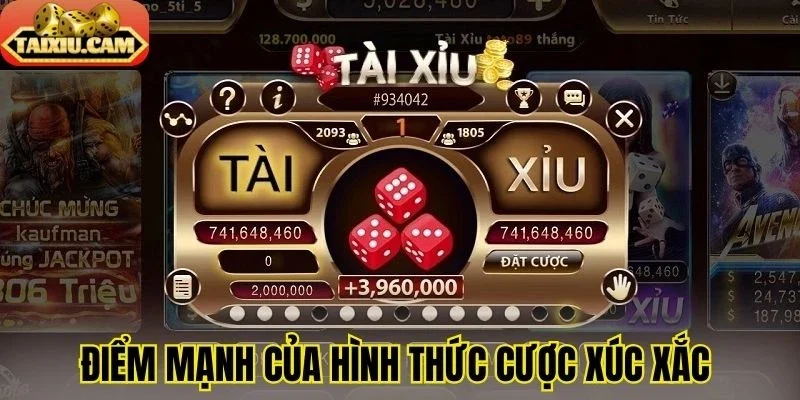 Điểm mạnh của hình thức cược xúc xắc