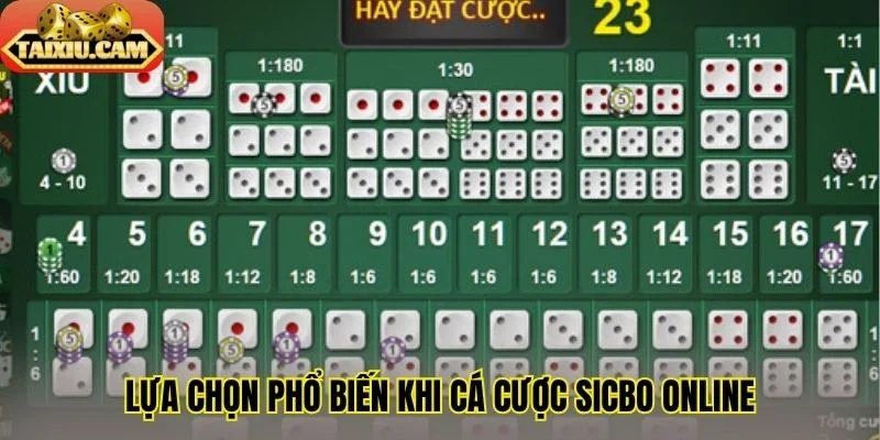 Lựa chọn phổ biến khi cá cược Sicbo online
